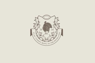 design flag turkey bowl highlands logo