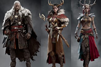 illustrate fantasy art creatures and characters