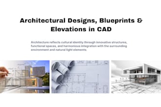 draw architectural drawings, blueprints, elevations in auto cad