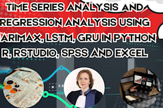 do time series analysis forecasting using sarimax, lstm, gru in python