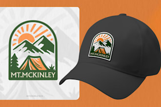 do unique hat patch design for cap beanie badge logo