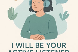 listen without judgment and offer a safe space