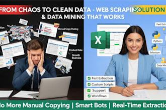 do web scraping, data mining and automation