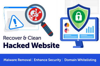 recover hacked wordpress, remove malware, improve security
