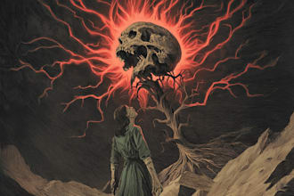 draw fantasy or dark creepy horror art illustration