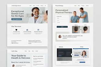 do wordpress dental, physiotherapy, healthcare blog  medical saas website design