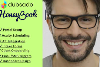 setup dubsado, honeybook, 17hats CRM, plus acuity scheduling