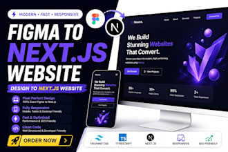 build next js website figma to next js next developer