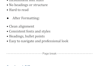 format documents with accuracy