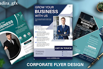 design modern clean and minimalist corporate business flyer
