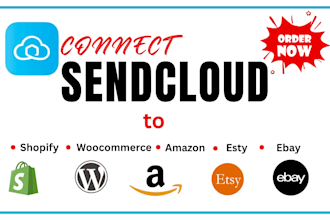 setup sendcloud shipping with shopify woocommerce amazon ebay etsy integration
