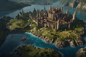 create a high quality fantasy map