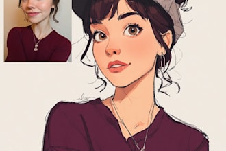 draw you a portrait, concept art, oc art, vtuber art,