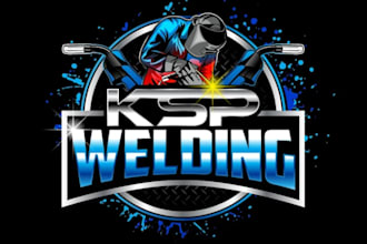 design a professional modern welding logo