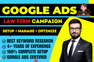 setup and optimize google ads PPC for law firms in the USA, UK, and canada