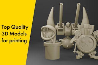 create custom 3d models for 3d printing with high precision