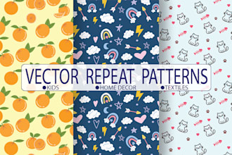 design unique seamless pattern for textile fabric and surface print