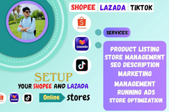 shopee lazada product listings and management