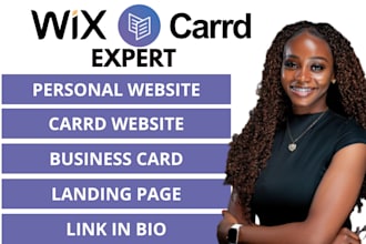 carrd expert, carrd site, landing page, link in bio, business  card