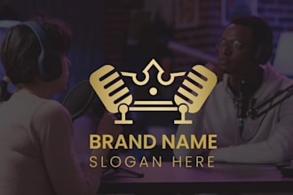 do a podcast logo design and intro animation for you