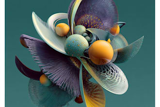 create unique digital art abstract, surrealism