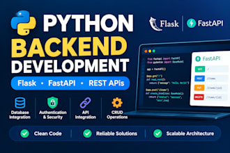 build a python flask or fastapi backend API