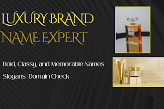 name your luxury brand, real estate project, or startup with meaning