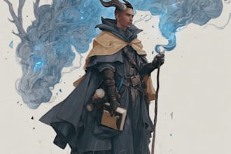 draw rpg fantasy dnd character art