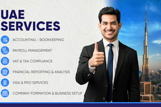 do accounting, tax, and business setup in uae