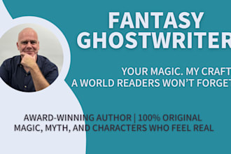 ghostwrite your fantasy fiction novel