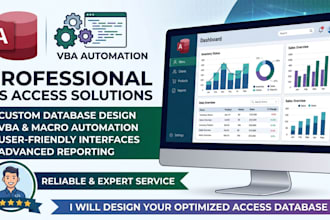create custom ms access database applications with forms queries and reports