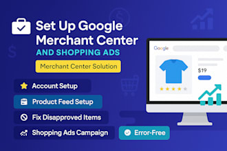 set up google merchant center and shopping ads campaign merchant center solution