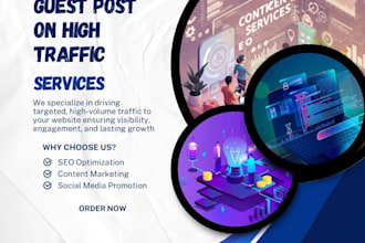 do guest post on high traffic sites to boost SEO