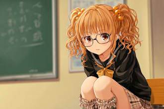 draw your character in anime style nsfw and sfw