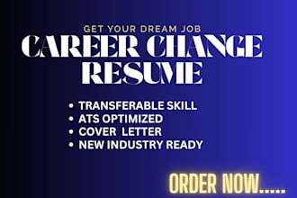 write a career change resume for your new job role