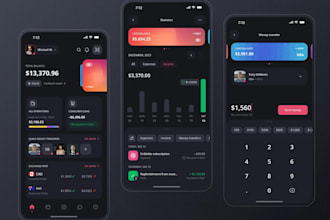 develop fintech app, mobile banking app, finance tracking app