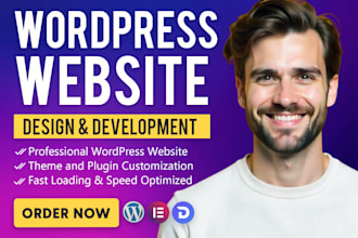 design and develop a professional wordpress website