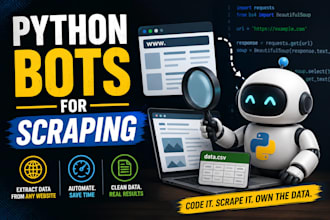 create a custom web scraping bot using python