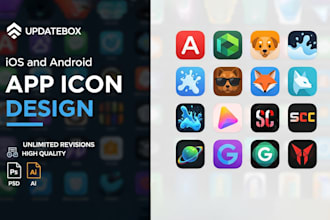 design eye catching app icons for android and games
