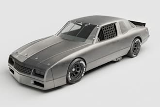 make 3dprint car,db5 vehincle,3d model,game car, cyberpunk,glb mortor,rig,render