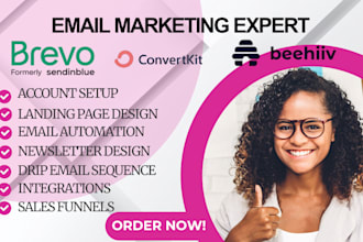 design brevo newsletters convertkit email marketing campaigns automation beehiiv
