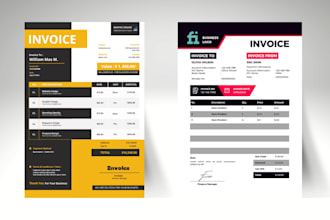design custom letterhead and invoice designs in 24