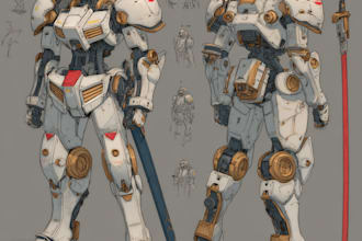 do artsy character and mecha design in my abstract style