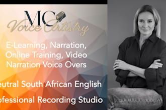 record your elearning narration online training female voice over