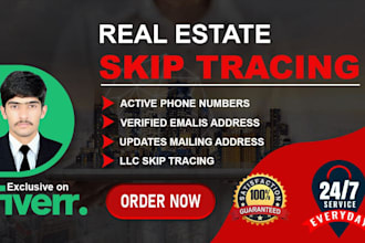 provide quality real estate leads and skip tracing