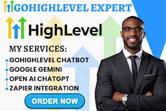 setup gohighlevel automation google gemini chatgpt ai zapier integration chatbot