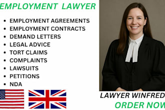 be your employment lawyer to help you write contracts, and provide legal advice