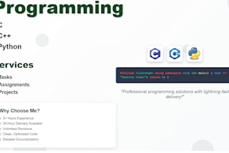 debug fix optimize and write c cpp python javascript and PHP codes and scripts