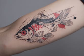 design your tattoo design with a real tattoo artist