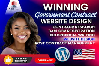 design government contract website and win government contract san gov website